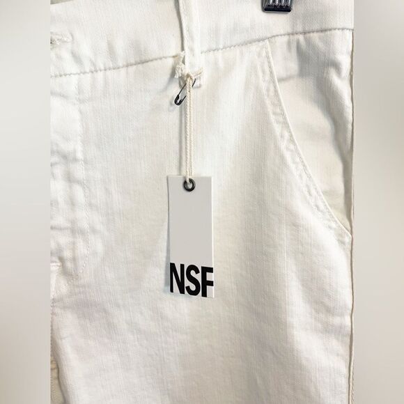 NSF The Wallace Slim Pant Trouser in cream NWT. - Picture 5 of 8